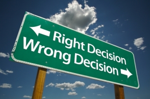 right decision sign